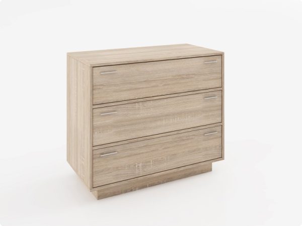 Συρταριέρα "BRIO" σε χρώμα σονόμα 90x45x75
