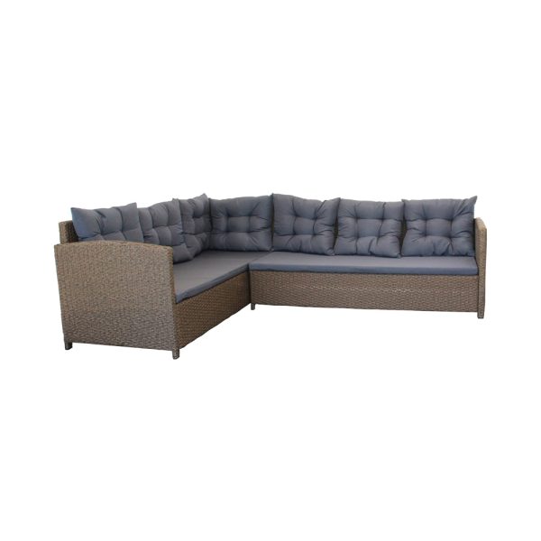 Σετ κήπου "ELIZABETH" από wicker σε χρώμα φυσικό 249/164x72x74