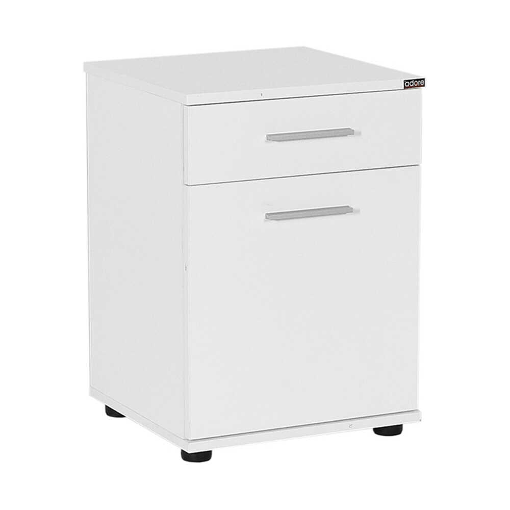 Κομοδίνο με συρτάρι σε χρώμα λευκό 40x39x57
