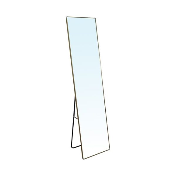 Καθρέφτης δαπέδου "LEONOR" μεταλλικός σε χρώμα χρυσό 40x150