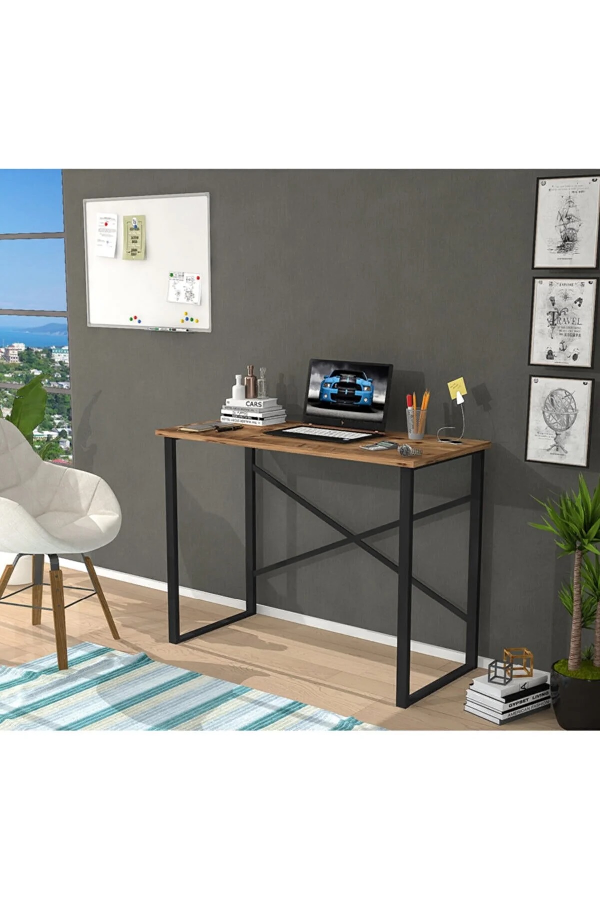 Γραφείο εργασίας "IOLI" σε χρώμα atlantic pine 90x45x72