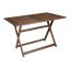 Τραπέζι πτυσσόμενο "SUNSET" από μασίφ ξύλο οξιάς σε χρώμα καρυδί εμποτισμού 140x80x75