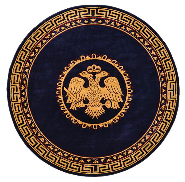 ΧΑΛΙ ΕΚΚΛΗΣΙΑΣΤΙΚΟ ATHOS 2128 BLUE ΡΟΤΟΝΤΑ - 200X200  NewPlan