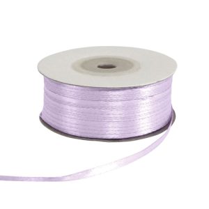 ANOIXTO ΛΙΛΑ ΚΟΡΔΕΛΑ ΣΑΤΕΝ  100yd ΔΙΠΛΗΣ ΟΨΕΩΣ ΠΛΑΤΟΣ 3mm
