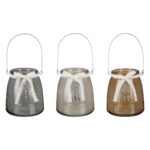 Θήκη Ρεσώ Με Χερούλι Διάφανο Γυαλί 11.5x13cm Σε 3 Αποχρώσεις