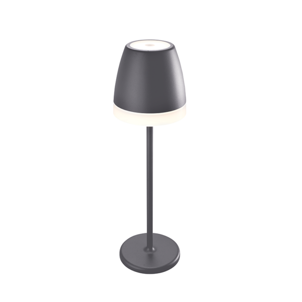 ^LED SMD TABLE BATTERY LUMINAIRE 2W 150LM 38° 3.000K DARK GREY CRI80 IP54