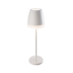 ^LED SMD TABLE BATTERY LUMINAIRE 2W 150LM 38° 3.000K MATT WHITE CRI80 IP54