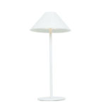 ^LED SMD TABLE BATTERY LUMINAIRE 3W 140LM  3.000K MATT WHITE 270°  CRI80 IP54
