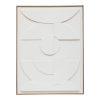 Διακοσμητικό τοίχου Louna pakoworld λευκό-φυσικό mdf 55x4x75εκ