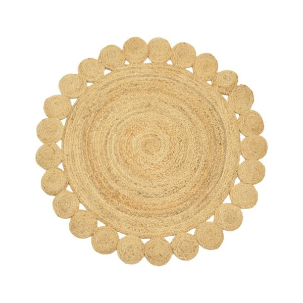 Χαλί Voni Inart φυσικό γιούτα120x120x1εκ