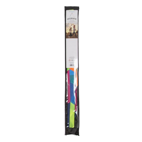 Χαρταετός Με Θήκη Αποθήκευσης Πολύχρωμο Nylon 88x82cm