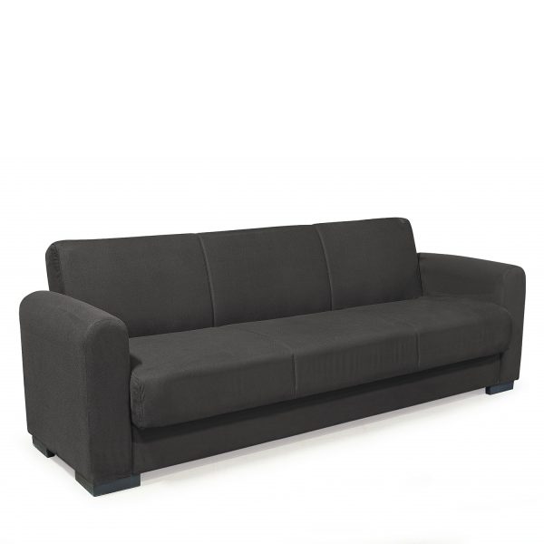 Καναπές Κρεβάτι Τριθέσιος ArteLibre HOMER Ανθρακί 226x78x78cm