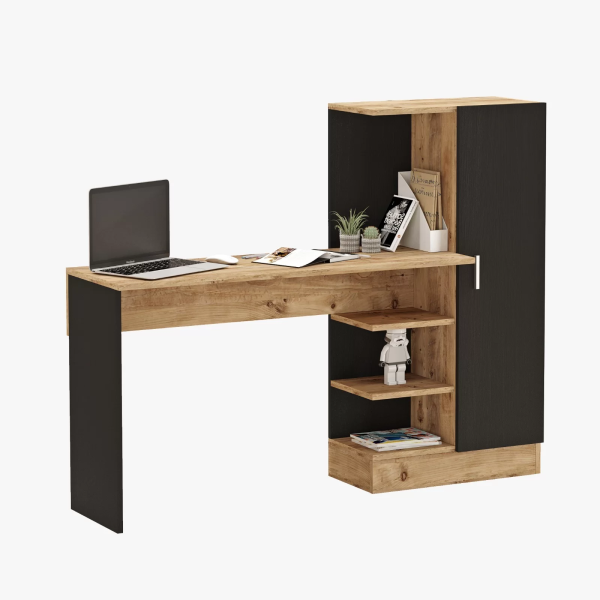 Γραφείο "VIANA" σε χρώμα atlantic pine/ανθρακί 152x40x120