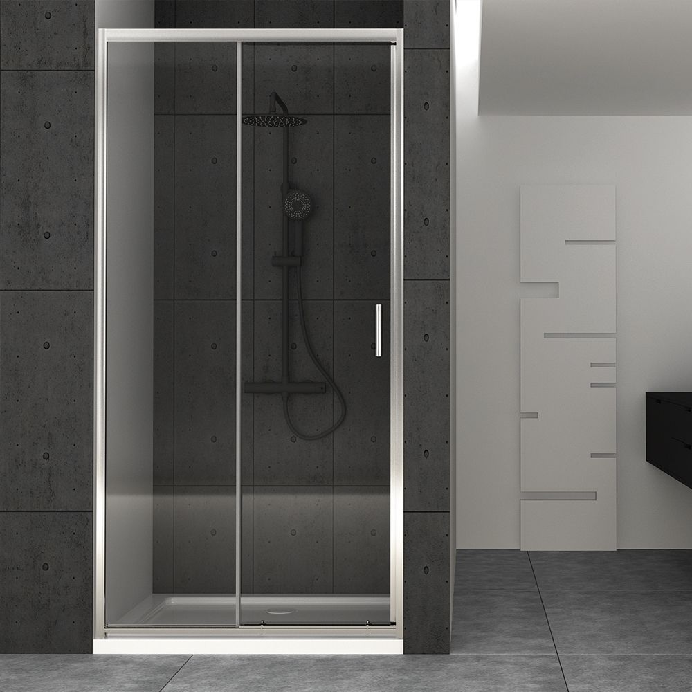 Orabella Siera 130 cm - Καμπίνα αντιστρέψιμη, ευθύγραμμη με σταθερό πλαϊνό 70 cm