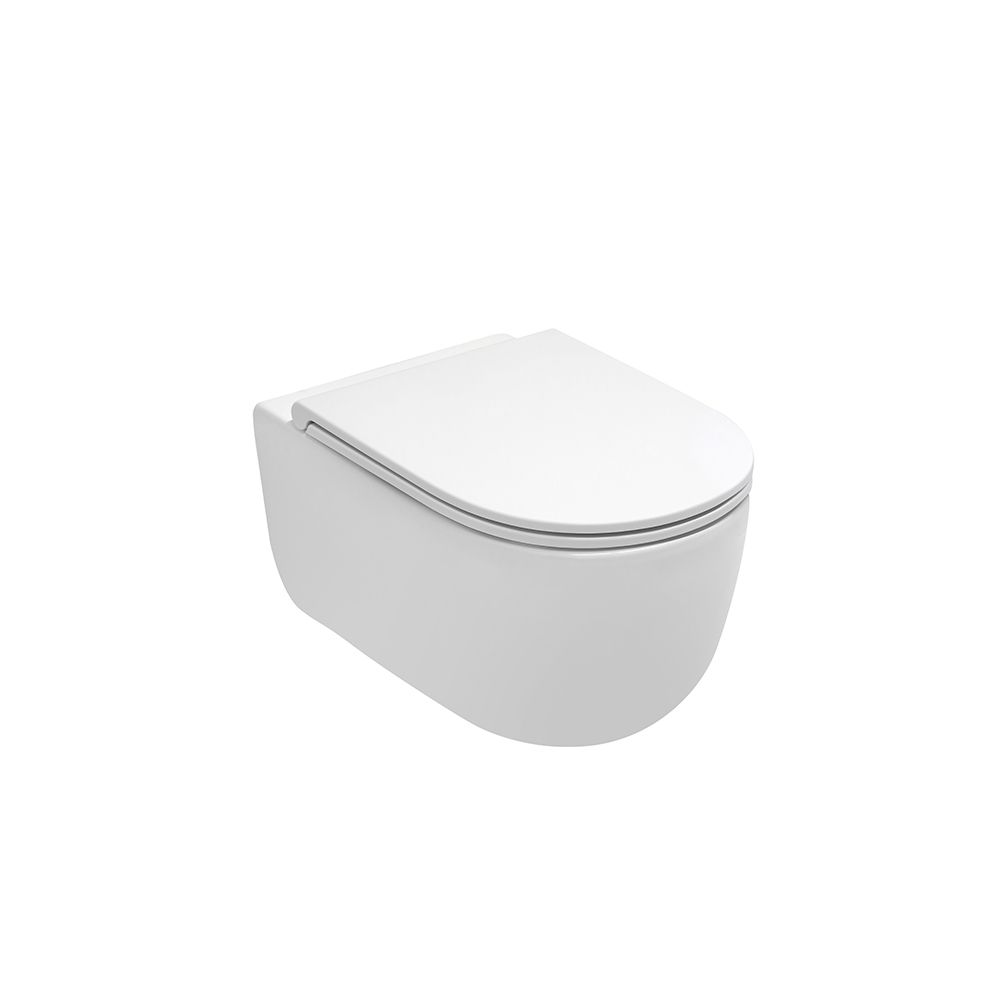 Olympia Tornado Rimless - Λεκάνη κρεμαστή με κάλυμμα Urea Αntibacterial Slim Soft Close
