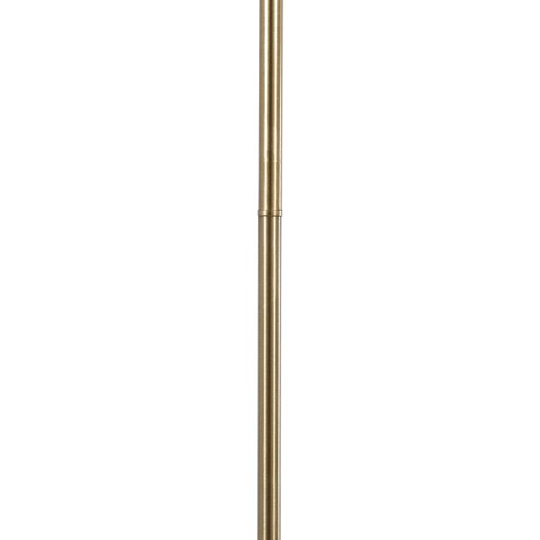 GloboStar® HUDSON 00500 Μοντέρνο Φωτιστικό Δαπέδου Μονόφωτο 1 x E27 Χρυσό Μεταλλικό Μπάλα Λευκό με Χρυσό D20 x H177cm