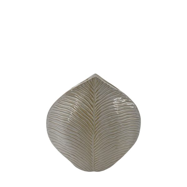 ΒΑΖΟ ΕΚΡΟΥ/ΚΑΦΕ ΑΝΑΓΛΥΦΟ ΜΕ ΓΡΑΜΜΕΣ - 19.6x6.2x20cm 16/KIB