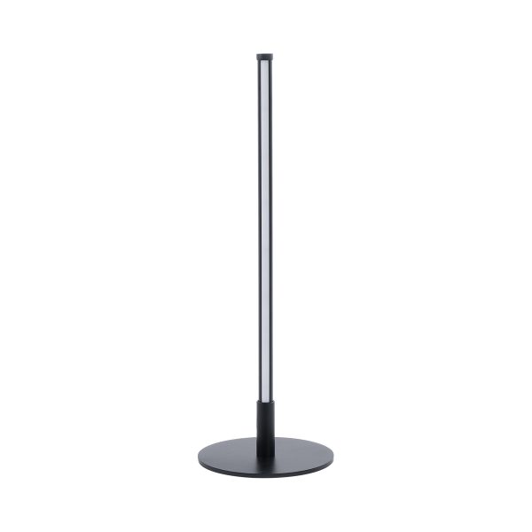 GloboStar® DALUMA 60467 Επιτραπέζιο Φωτιστικό LED CCT 8W 880lm 200° AC 220-240V - Εναλλαγή Φωτισμού μέσω On/Off All In One Ψυχρό 6000k+Φυσικό 4500k+Θερμό 2700k Μ15 x Π15 x Υ46cm - Mαύρο - 3 Χρόνια Εγγύηση