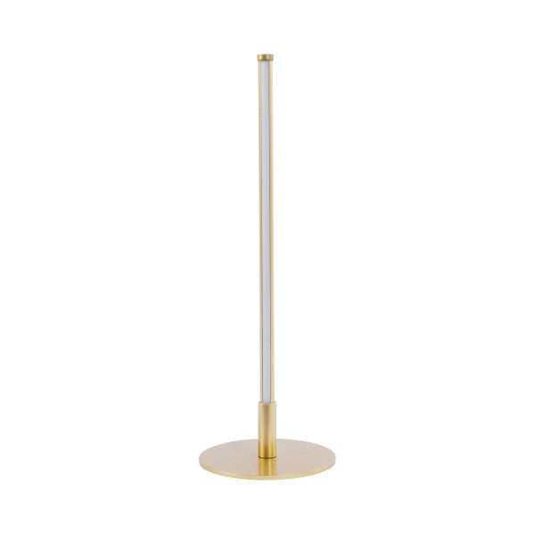 GloboStar® DALUMA 60469 Επιτραπέζιο Φωτιστικό LED CCT 8W 880lm 200° AC 220-240V - Εναλλαγή Φωτισμού μέσω On/Off All In One Ψυχρό 6000k+Φυσικό 4500k+Θερμό 2700k Μ15 x Π15 x Υ46cm - Χρυσό - 3 Χρόνια Εγγύηση