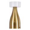 GloboStar® DOLLY 76470 Μοντέρνο Επιτραπέζιο Φωτιστικό Πορτατίφ LED 1.5W 105lm 120° DC 5V Επαναφορτιζόμενο με Μπαταρία Li-ion 1800mAh - Διακόπτη Αφής με 3 Εναλλαγές Φωτισμού CCT Θερμό - Φυσικό - Ψυχρό 1500K - 4500K - 6000K Dimmable - D9 x 21cm - Χρυσό
