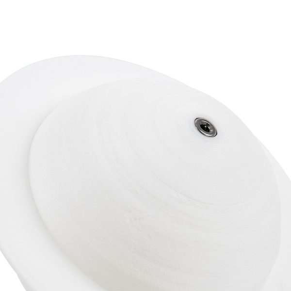 GloboStar® CRONUS 79608 Μοντέρνο Επιτραπέζιο Φωτιστικό Πορτατίφ LED 2W 120lm 360° DC 5V - Εναλλαγή Φωτισμού μέσω Τηλεχειριστηρίου & Αφής - Dimmable - RGBW - Φ15 x Υ13.5 - Λευκό
