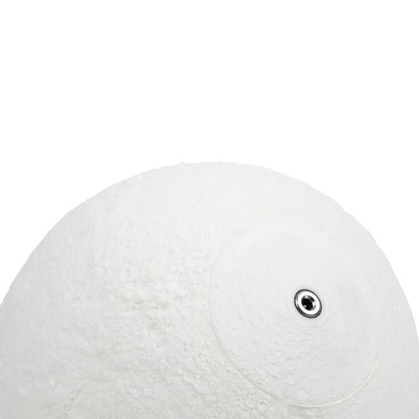 GloboStar® MOON 79620 Μοντέρνο Επιτραπέζιο Φωτιστικό Πορτατίφ LED 6W 360lm 360° DC 5V - Εναλλαγή Φωτισμού μέσω Τηλεχειριστηρίου & Αφής - Dimmable - RGBW - Φ20 x Υ25 - Λευκό