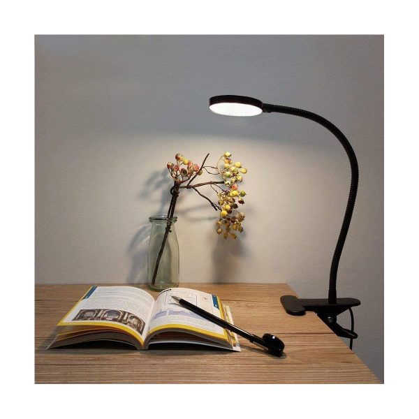 GloboStar® RING 85823 Μοντέρνο Επιτραπέζιο Φωτιστικό Πορτατίφ LED 5W 500lm 180° DC 5V - με Καλώδιο Τροφοδοσίας USB 2.0 - Ενσωματωμένο Χειριστήριο Εναλλαγής Χρωμάτων - CCT Θερμό Λευκό 2700K - Φυσικό Λευκό 4500K - Ψυχρό Λευκό 6000K Dimmable - Φ6 x Μ35 x Υ2c