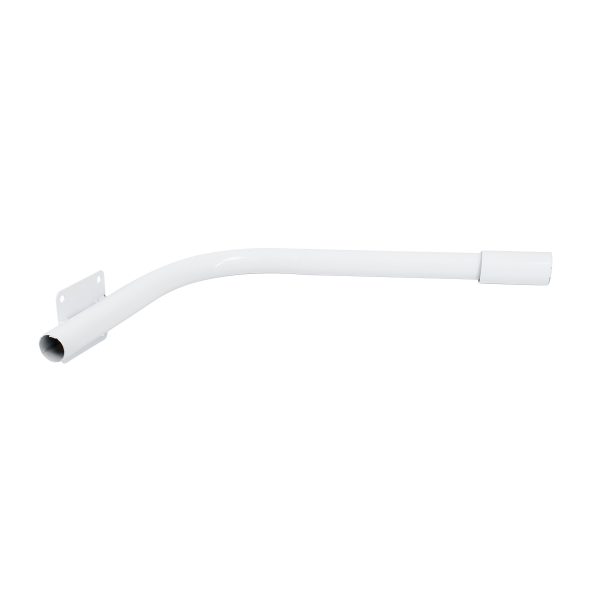 GloboStar® 90229 Μεταλλική Βάση Στήριξης CURVED M62cm x Φ60mm για Φωτιστικά Δρόμου Street Lights με Διάμετρο Βάσης Φ60mm