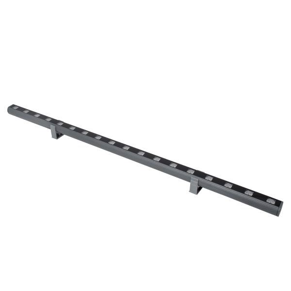 GloboStar® WASHER-PANDA 90585 Μπάρα Φωτισμού Ultra Slim Wall Washer LED 36W 3060lm 15° DC 24V Αδιάβροχο IP67 Μ100 x Π4 x Υ3.5cm Πολύχρωμο RGBW DMX512 - Γκρι Ανθρακί - 3 Χρόνια Εγγύηση