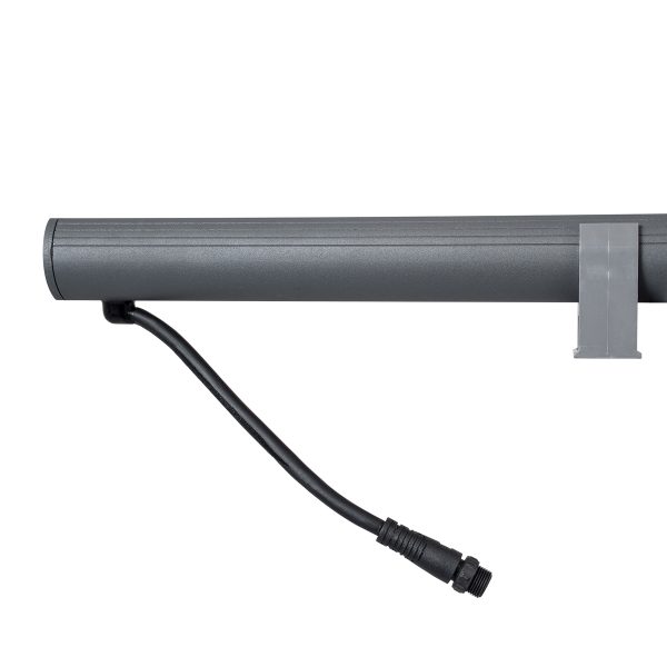 GloboStar® WASHER-PANDA 90585 Μπάρα Φωτισμού Ultra Slim Wall Washer LED 36W 3060lm 15° DC 24V Αδιάβροχο IP67 Μ100 x Π4 x Υ3.5cm Πολύχρωμο RGBW DMX512 - Γκρι Ανθρακί - 3 Χρόνια Εγγύηση