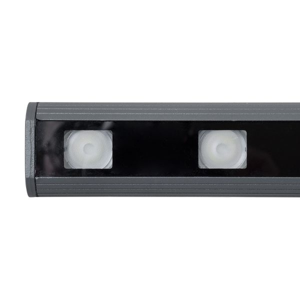 GloboStar® WASHER-PANDA 90585 Μπάρα Φωτισμού Ultra Slim Wall Washer LED 36W 3060lm 15° DC 24V Αδιάβροχο IP67 Μ100 x Π4 x Υ3.5cm Πολύχρωμο RGBW DMX512 - Γκρι Ανθρακί - 3 Χρόνια Εγγύηση
