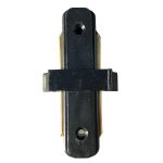 Globostar 60849 Μονοφασικός Connector 2 Καλωδίων Συνδεσμολογίας Γιώτα (Ι) για Μαύρη Ράγα Οροφής