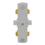 GloboStar S-40045 Διφασικός Connector 3 Καλωδίων Συνδεσμολογίας Γιώτα (Ι) για Λευκή Ράγα Οροφής
