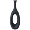 FIBERGLASS ΒΑΖΟ ΜΑΥΡΟ ΠΑΓΟΥ ΜΕ ΤΡΥΠΑ - 28x39x111cm 1/ΚΙΒ