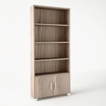 Βιβλιοθήκη σε χρώμα σταχτί 75x30x180