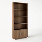 Βιβλιοθήκη σε χρώμα καρυδί 75x30x180