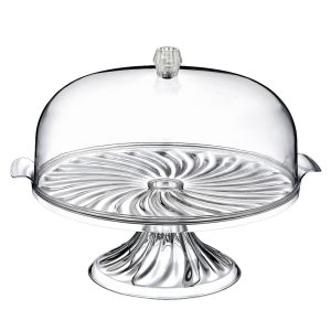 Τουρτιέρα "CRYSTAL" από γυαλί Φ30x23