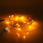 79710 Διακοσμητική Γιρλάντα 2 Μέτρων 20 LED USB 5 Volt 1.2 Watt με Χάλκινο Συρμάτινο Καλώδιο Θερμό Λευκό 1600K