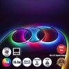 GloboStar® NEONIO 90753 Digital Pixel Addressable Neon Strip - Ψηφιακή Ταινία Neon Flex LED SMD 5050 14.4W/m 60LED/m 20PIXEL/m SPI/TTL Protocol IC SM16703P/WS2811/WS2812 864lm/m 90° DC 12V Αδιάβροχη IP67 Πολύχρωμη RGB - Λευκό Σώμα - Μ1000 x Π1.4 x Υ1.4cm - Συσκευασία 10 Μέτρων - 2 Χρόνια Εγγύηση