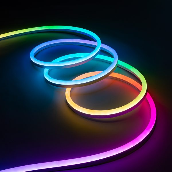 GloboStar® NEONIO 90755 Digital Pixel Addressable Neon Strip - Ψηφιακή Ταινία Neon Flex LED SMD 5050 14.4W/m 60LED/m 20PIXEL/m SPI/TTL Protocol IC SM16703P/WS2811/WS2812 864lm/m 180° DC 12V Αδιάβροχη IP67 Πολύχρωμη RGB - Λευκό Σώμα - Μ1000 x Π1 x Υ2.3cm - Συσκευασία 10 Μέτρων - 2 Χρόνια Εγγύηση