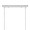 DIY Ροζέτα Φωτιστικού Λευκή Ορθογώνια 300x50mm με 2 Τρύπες GloboStar 90821