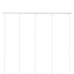 DIY Ροζέτα Φωτιστικού Λευκή Ορθογώνια 1500x50mm με 5 Τρύπες GloboStar 90827