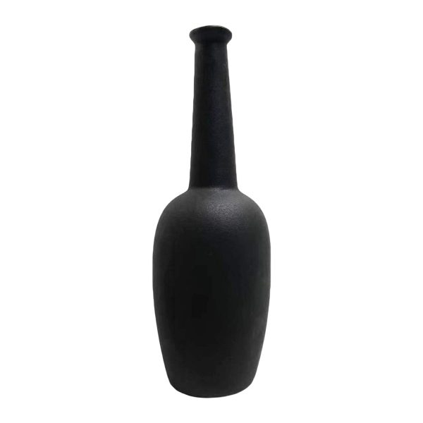 ΕΠΙΤΡΑΠΕΖΙΟ ΚΕΡΑΜΙΚΟ ΔΙΑΚΟΣΜΗΤΙΚΟ GLAΖΕ HM4592.02 ΜΑΥΡΟ ΜΑΤ Φ10x30,5Υεκ