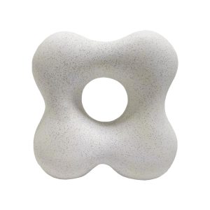 ΕΠΙΤΡΑΠΕΖΙΟ ΚΕΡΑΜΙΚΟ ΔΙΑΚΟΣΜΗΤΙΚΟ GLAΖΕ HM4594.01 ΥΠΟΛΕΥΚΟ ΚΡΥΣΤΑΛΛΙΚΟ 18,5x9x18Υεκ
