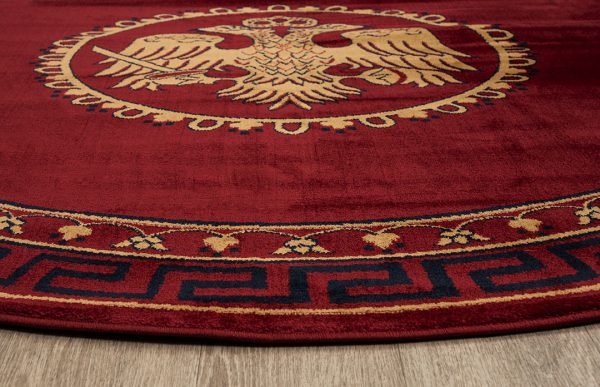 ΧΑΛΙ ΕΚΚΛΗΣΙΑΣΤΙΚΟ ATHOS 2128A BURGUNDY  ΡΟΤΟΝΤΑ - 300X300  NewPlan