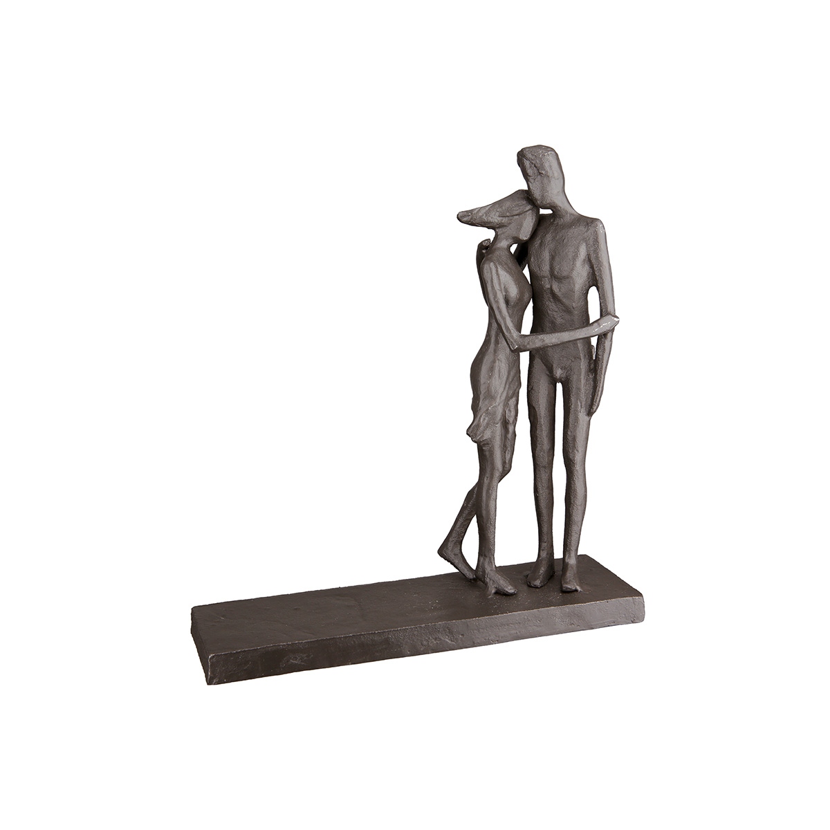 Γλυπτό "Festhalten" Σίδερο Brown PU 16x5x18cm