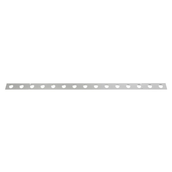 GloboStar® 90829 Μεταλλικο Καλυμμα 1 Μέτρου 15 Τεμαχίων για Ψηφιακή Αλυσίδα Γιρλάντα 20 Σποτ LED με Κωδικό 90140 Ασημί Μ100 x Π4.7 x Υ1cm