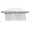 GAZEBO ΜΕ ΠΛΑΙΝΑ ΠΑΝΙΑ ΣΚΙΑΣΗΣ CRESSEN HM21099 ΠΤΥΣΣΟΜΕΝΟ ΑΛΟΥΜΙΝΙΟΥ 3x6x3,4Yμ