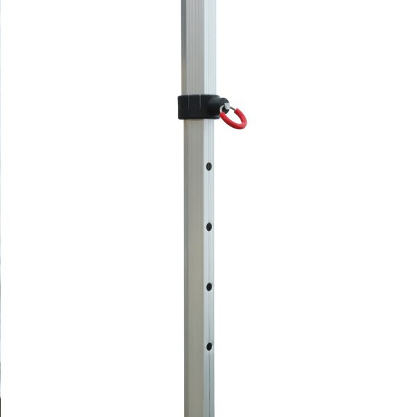 GAZEBO ΜΕ ΠΛΑΙΝΑ ΠΑΝΙΑ ΣΚΙΑΣΗΣ CRESSEN HM21099 ΠΤΥΣΣΟΜΕΝΟ ΑΛΟΥΜΙΝΙΟΥ 3x6x3,4Yμ