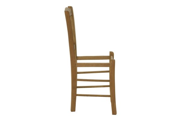 Καρέκλα καφενείου Santorini χιαστή καρυδί ξύλο 42x40x89εκ